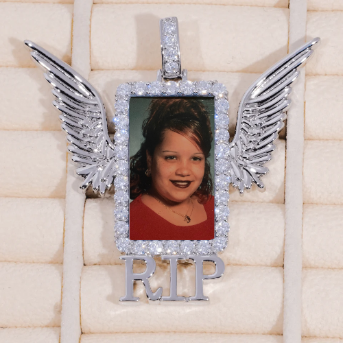 RIP WING 3D CUSTOM PICTURE PENDANT