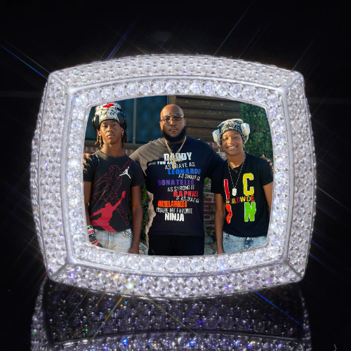 3D CUSTOM PICTURE ICED RING