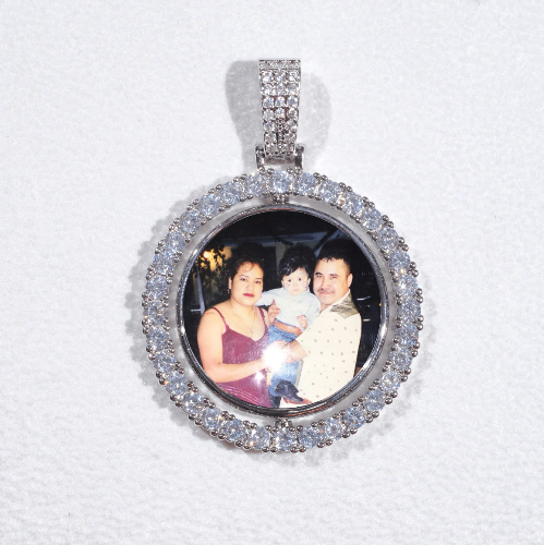 3D Spinning 2-Faced Custom Picture Pendant
