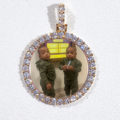 3D CIRCLE CUSTOM PICTURE PENDANT SMALL SIZE