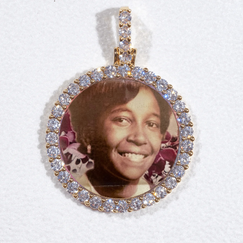 3D CIRCLE CUSTOM PICTURE PENDANT SMALL SIZE