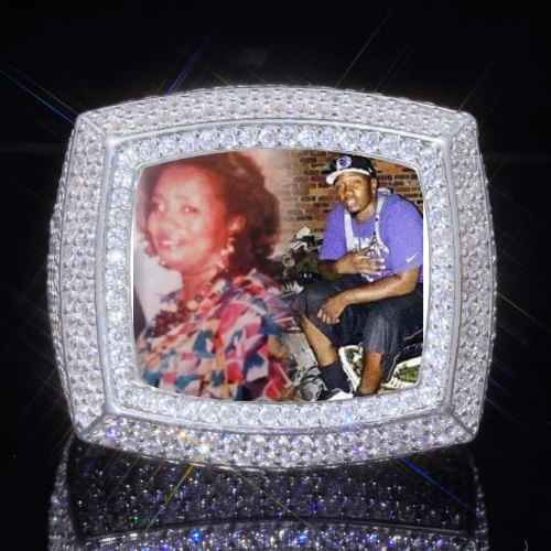 3D CUSTOM PICTURE ICED RING