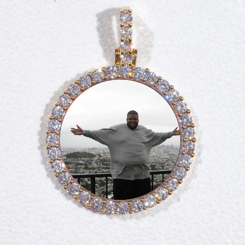 3D CIRCLE CUSTOM PICTURE PENDANT SMALL SIZE