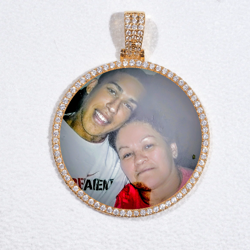 MEDIUM 3D CIRCLE CUSTOM PICTURE PENDANT