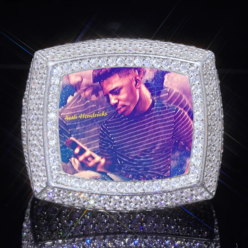 3D CUSTOM PICTURE ICED RING