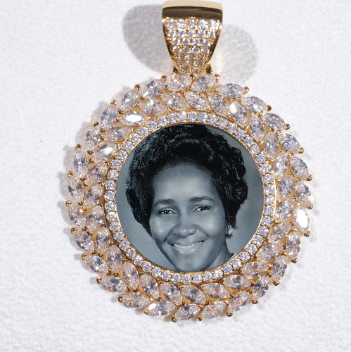 Large 3D Wheat Ear Custom Picture Pendant