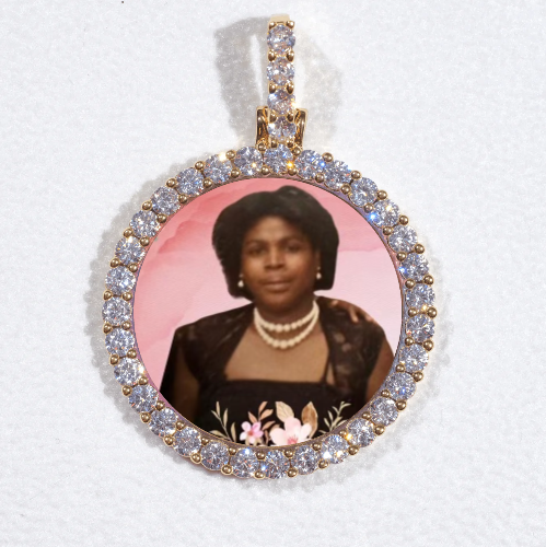 3D CIRCLE CUSTOM PICTURE PENDANT SMALL SIZE