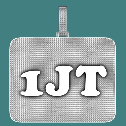 CUSTOM LETTER NECKLACE 3D BIG SQUARE