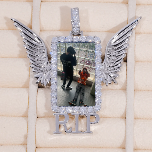 RIP WING 3D CUSTOM PICTURE PENDANT