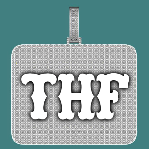 CUSTOM LETTER NECKLACE 3D BIG SQUARE