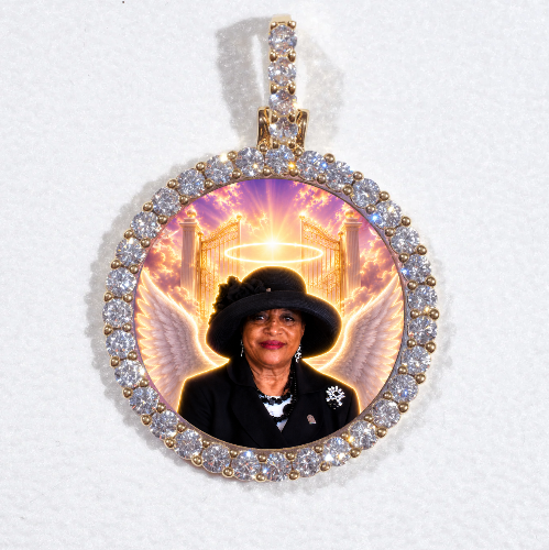 3D CIRCLE CUSTOM PICTURE PENDANT SMALL SIZE