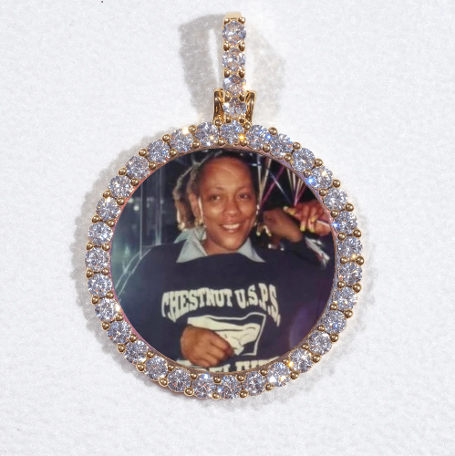 3D CIRCLE CUSTOM PICTURE PENDANT SMALL SIZE