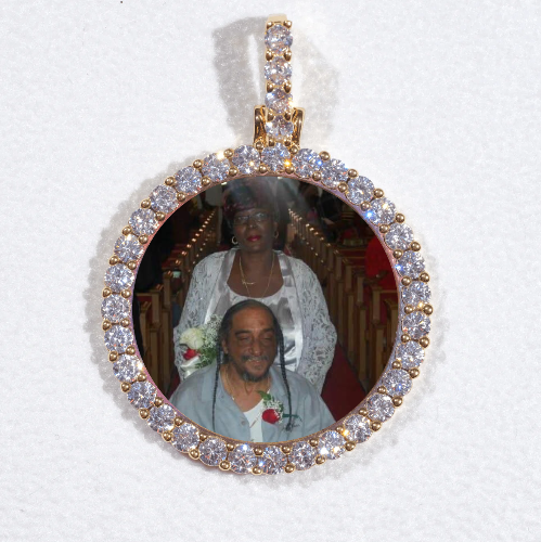 3D CIRCLE CUSTOM PICTURE PENDANT SMALL SIZE