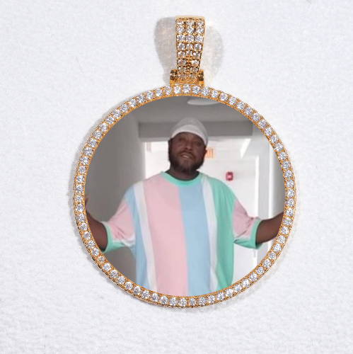MEDIUM 3D CIRCLE CUSTOM PICTURE PENDANT