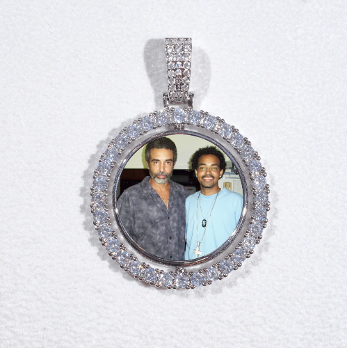 3D Spinning 2-Faced Custom Picture Pendant
