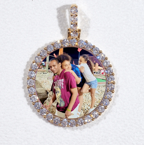 3D CIRCLE CUSTOM PICTURE PENDANT SMALL SIZE