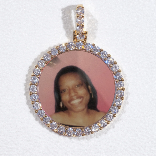 3D CIRCLE CUSTOM PICTURE PENDANT SMALL SIZE