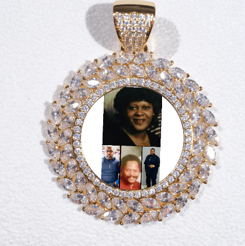 Large 3D Wheat Ear Custom Picture Pendant
