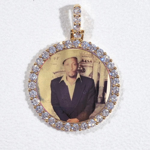 3D CIRCLE CUSTOM PICTURE PENDANT SMALL SIZE