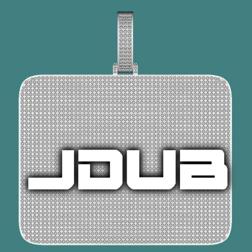 CUSTOM LETTER NECKLACE 3D BIG SQUARE