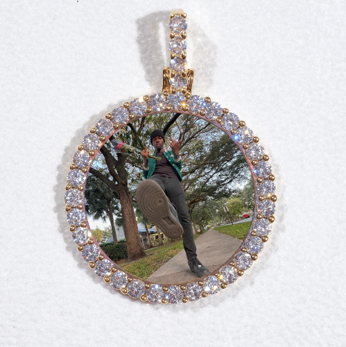 3D CIRCLE CUSTOM PICTURE PENDANT SMALL SIZE
