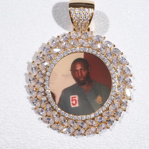 Large 3D Wheat Ear Custom Picture Pendant
