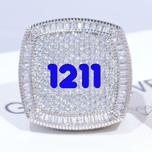 CUSTOM LETTER 3D ICED RING