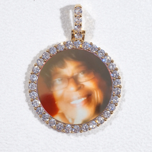 3D CIRCLE CUSTOM PICTURE PENDANT SMALL SIZE