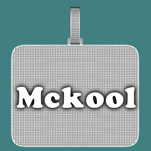 CUSTOM LETTER NECKLACE 3D BIG SQUARE