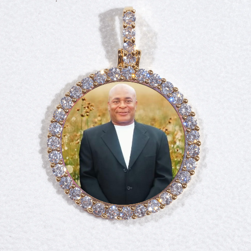 3D CIRCLE CUSTOM PICTURE PENDANT SMALL SIZE