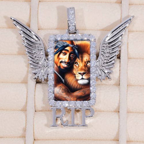 RIP WING 3D CUSTOM PICTURE PENDANT