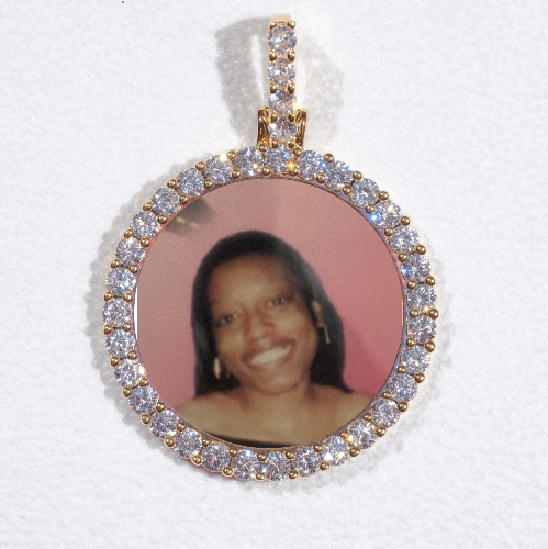 3D CIRCLE CUSTOM PICTURE PENDANT SMALL SIZE
