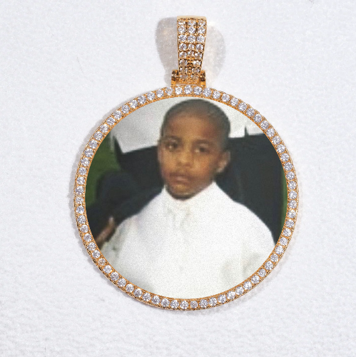 MEDIUM 3D CIRCLE CUSTOM PICTURE PENDANT