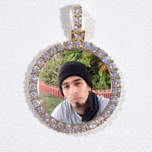 3D CIRCLE CUSTOM PICTURE PENDANT SMALL SIZE