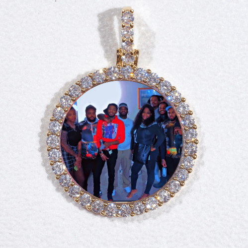 3D CIRCLE CUSTOM PICTURE PENDANT SMALL SIZE