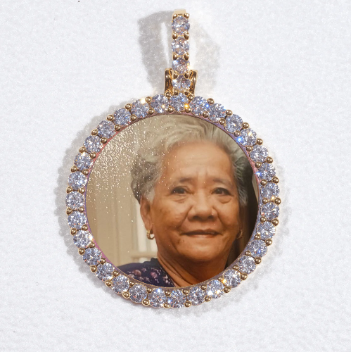 3D CIRCLE CUSTOM PICTURE PENDANT SMALL SIZE