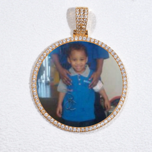 MEDIUM 3D CIRCLE CUSTOM PICTURE PENDANT