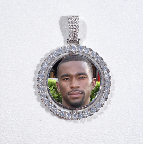 3D Spinning 2-Faced Custom Picture Pendant