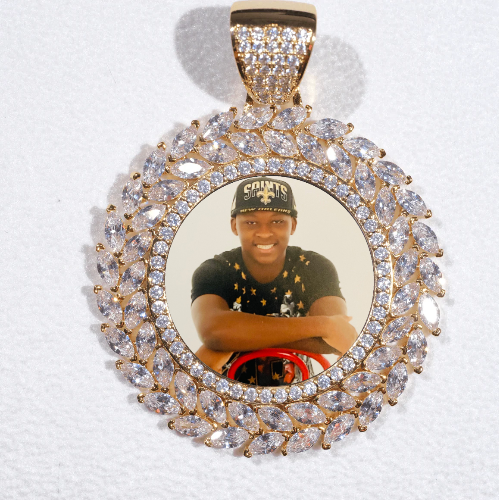Large 3D Wheat Ear Custom Picture Pendant