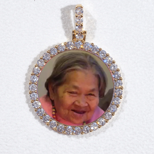 3D CIRCLE CUSTOM PICTURE PENDANT SMALL SIZE
