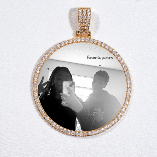MEDIUM 3D CIRCLE CUSTOM PICTURE PENDANT