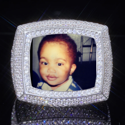 3D CUSTOM PICTURE ICED RING