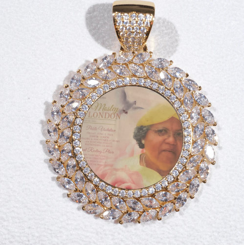 Large 3D Wheat Ear Custom Picture Pendant