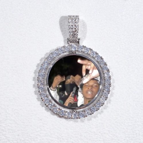 3D Spinning 2-Faced Custom Picture Pendant