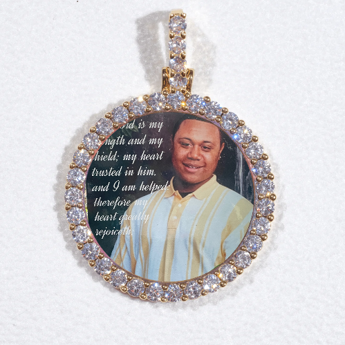 3D CIRCLE CUSTOM PICTURE PENDANT SMALL SIZE