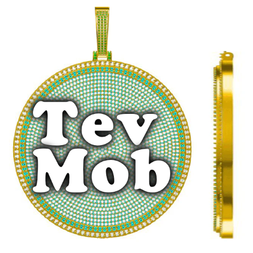 CUSTOM LETTER NECKLACE 3D BIG DISC