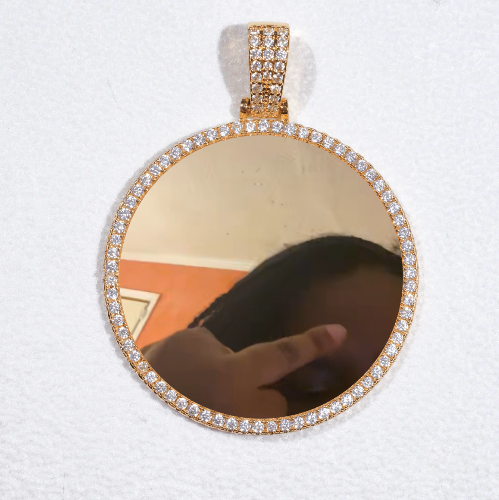 MEDIUM 3D CIRCLE CUSTOM PICTURE PENDANT