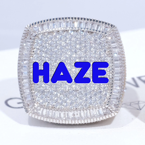 CUSTOM LETTER 3D ICED RING