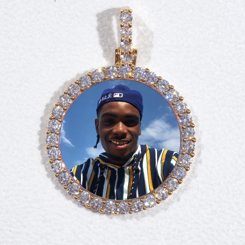 3D CIRCLE CUSTOM PICTURE PENDANT SMALL SIZE