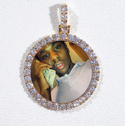 3D CIRCLE CUSTOM PICTURE PENDANT SMALL SIZE